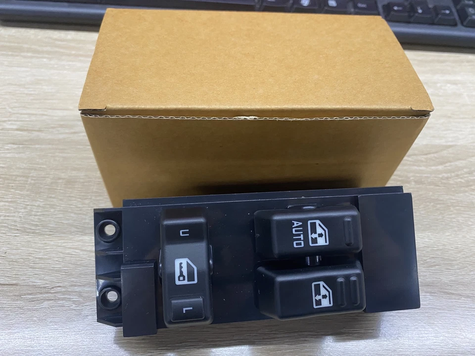 Interruptor de ventana eléctrica delantero izquierdo negro para Chevy Silverado Master 1999 00-2002 Foto 3 de 4