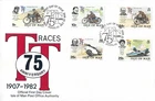 1982 Isle of Man 75th Anniv of Tourist Trophy Motorcycle Races First Day Cover