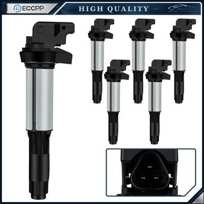 ECCPP 6 Ignition Coils For 2001-2005 BMW 325i 325xi 2.5L 2003-2006 330Ci 3.0L