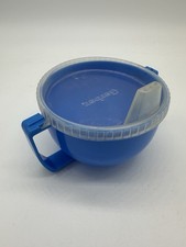 Vintage Gerber Two Handled Trainer Cup Self-righting Blue 1980s Locking Lid