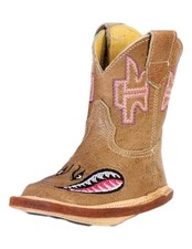 Tin Haul Western Boots Girls Shark Brown 14-016-0007-1729 BR