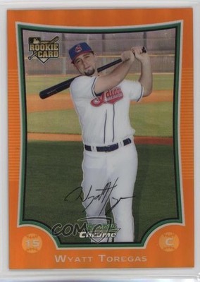 2009 Bowman Draft Chrome Orange Refractor 21/25 Wyatt Toregas Rookie RC 4f5