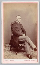 CDV Victorian Gentleman Carte de Visite Cella of Boston