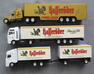 3 Bier-Trucks -  Kenworth + Steyr +  MB Axor - Hasseröder Biere