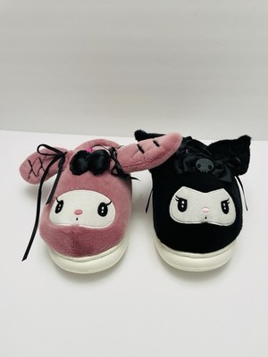 Hot Topic My Melody & Kuromi Mismatch Slippers With Moveable Ears