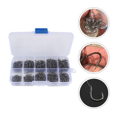  500 Pcs Drillinge Angelhaken Angeln Für Angelköder Seefischerhaken