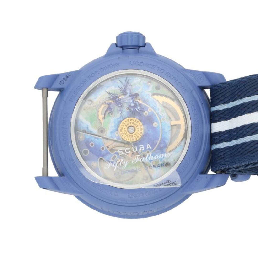Blancpain x Swatch Fifty Fathoms Atlantic Ocean Automatic Watch New From Japan image 3