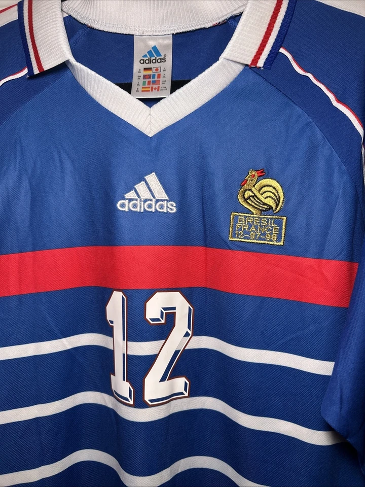 Equipo local Copa Mundial Francia 1998 talla 2XL Henry #12 Foto 2 de 4
