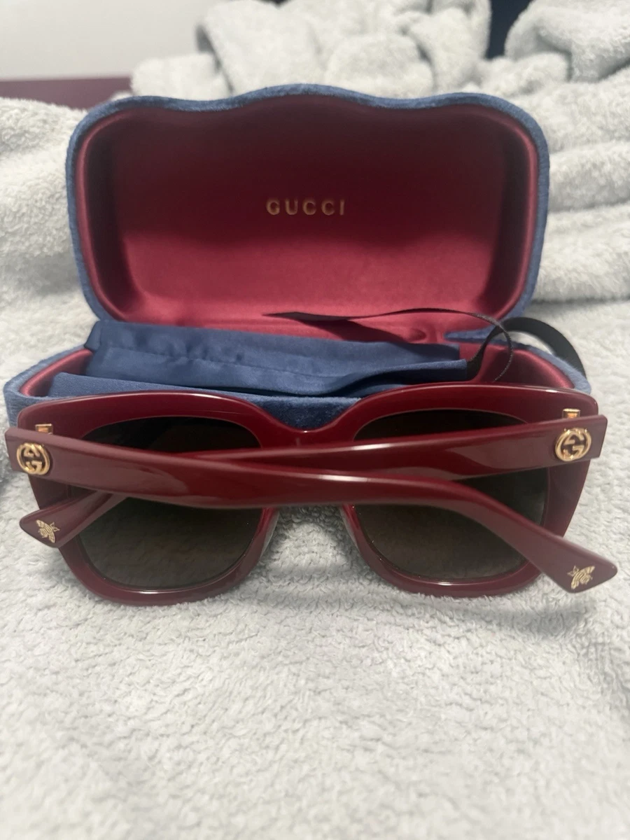 Gucci Purple Gradient Cat-Eye Sunglasses with Brown Case Gucci GG1815S 002 Havana Violet Cat Eye Sunglasses - eye-oo.com main image 4