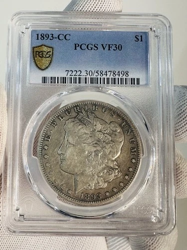 1893-CC PCGS VF 30 MORGAN SILVER DOLLAR