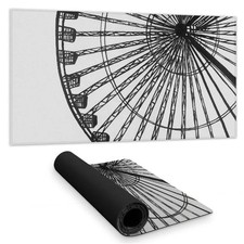 Begin Home Decor C1DM1531HTOVTQ 16 x 32 in. Monochrome Ferris Wheel Architect...