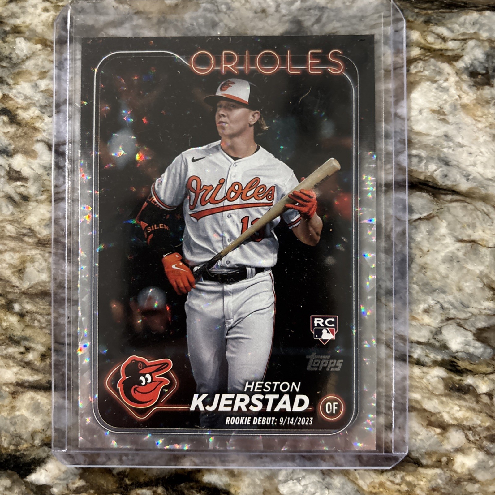 2024 Topps Update Heston Kjerstad Silver Crackle Foilboard Rookie RC #US86 O’s