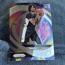 Panini 2024-25 Prizm Instant Impact Stephon Castle Rookie #4 Spurs