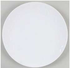 NEW Mikasa Embossed Bow Bone China Dinner Plate 11"