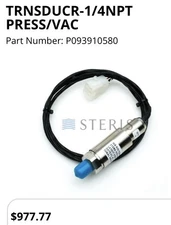 Steris Pressure Transducer P093910580 1/4npt Press/Vac Brand New
