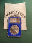 2017 (P) AMERICAN SILVER EAGLE NGC MS69 MINT BLUE CORE E14-88