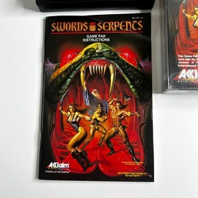 Swords and Serpents (Nintendo NES, 1991 PAL A) Acclaim Manual Included Working