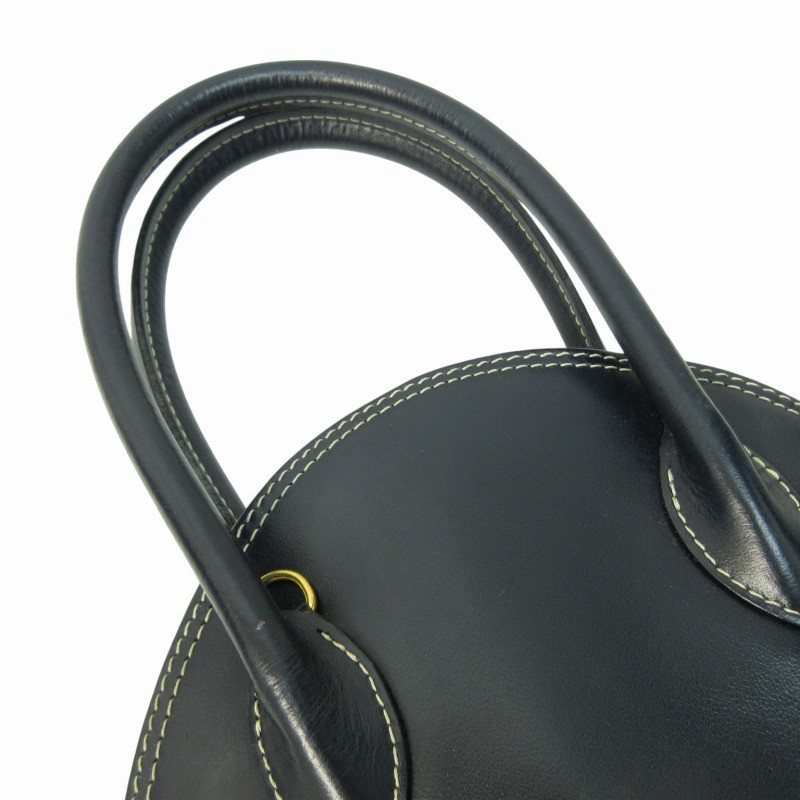 Y0715 Borsa a tracolla Yves Saint Laurent motivo Y 2 vie pelle taglio blu navy Aa donna