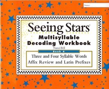 SEEING STARS MULTISYLLABLE DECODING WORKBOOK 6 By Nanci Bell **BRAND NEW**