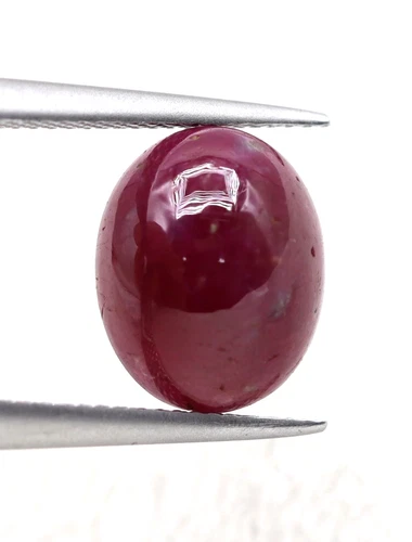 100% Natural Ruby 2.65 Ct Oval Cabochon 8 x 7 mm Untreated Red Loose Gemstone