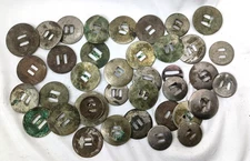 Huge Lot Vintage Old Slotted Flat Saddle/Chap Conchos Mixed Metals & Sizes