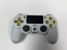 Controller PS4 Personalizzato Ghiacciaio Bianco Oro Pulsanti Funzione Fuoco Rapido