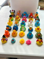 Lot of 30 Rubber Ducks - Various Mixed Styles  Sizes   Bath Toys Jeep Ducking