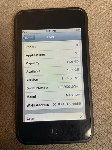 Apple iPod Touch 1st Generation Black, 16GB - Picture 3 of 3