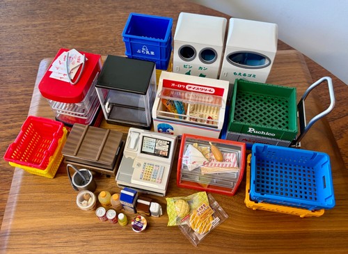 Vtg HTF Re-ment 2006 Convenience Store Grand Opening Complete 10 Sets & Bonus