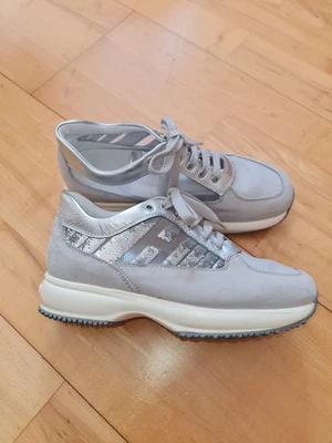Hogan Interactive Gr 34 Silber Pailetten Grau wie NEU - Bild 1 von 4