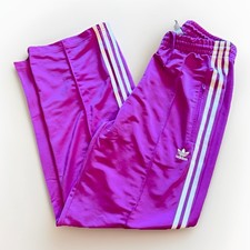 Adidas Adicolor Firebird Trefoil Loose Track Pant Pink Purple 3 Stripes Womens M