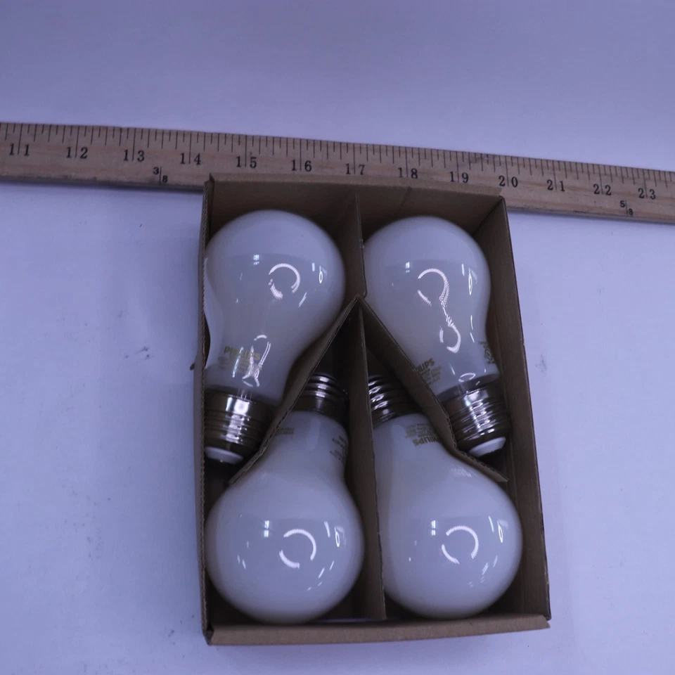 (4-Pk) Philips Flicker Free Frosted Dimmable LED Light Bulb Soft White 450 Lumen - Image 4 of 4