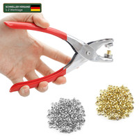 ÖSenzange Profi Set Mit 400 ÖSen Ø 10Mm FüR Planen Banner Leder Stoffe
