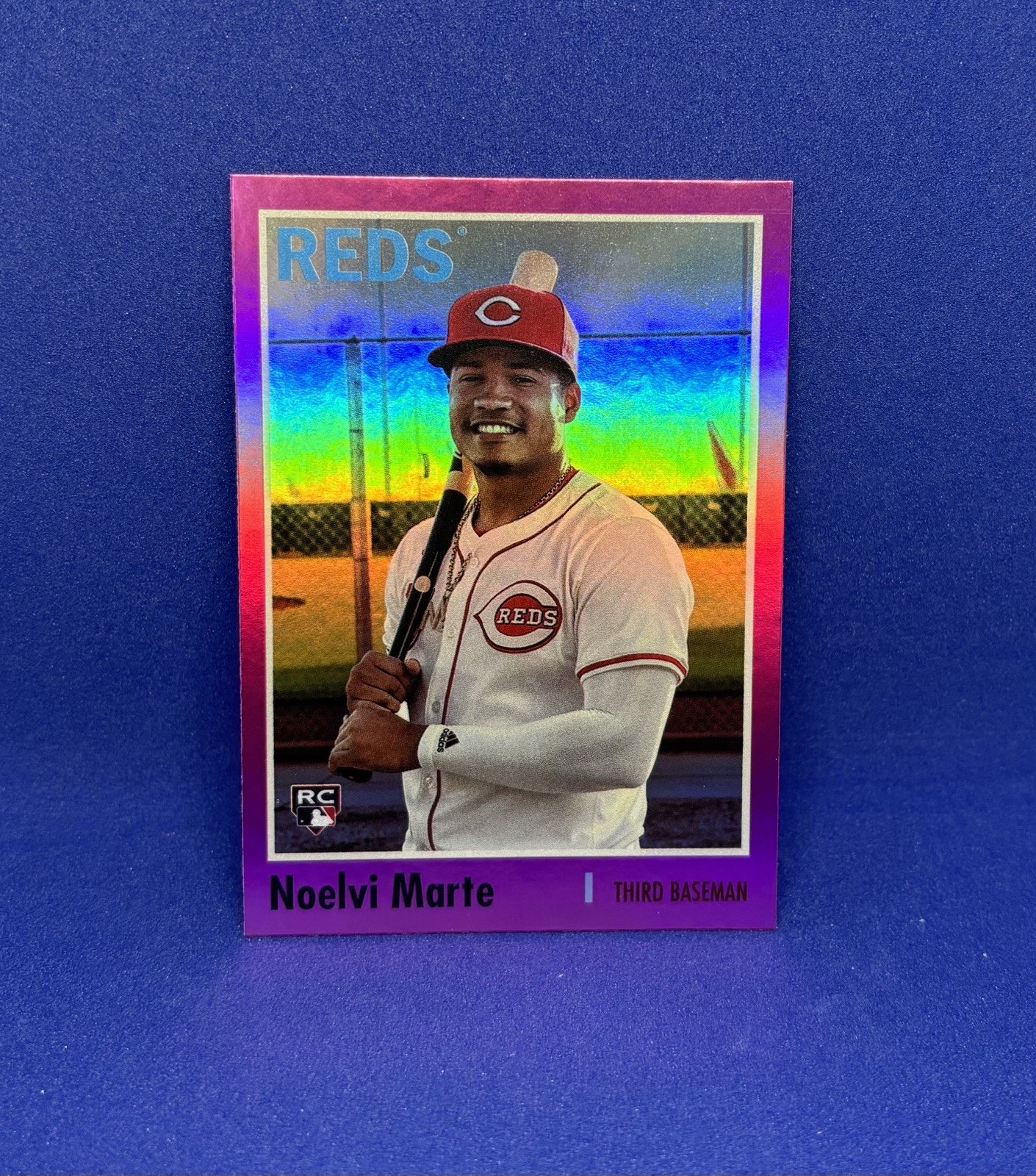 2024 Topps Archives - 1970 Topps Noelvi Marte #158 Pink Foilboard (RC)