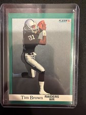 1991 Fleer - Tim Brown #104