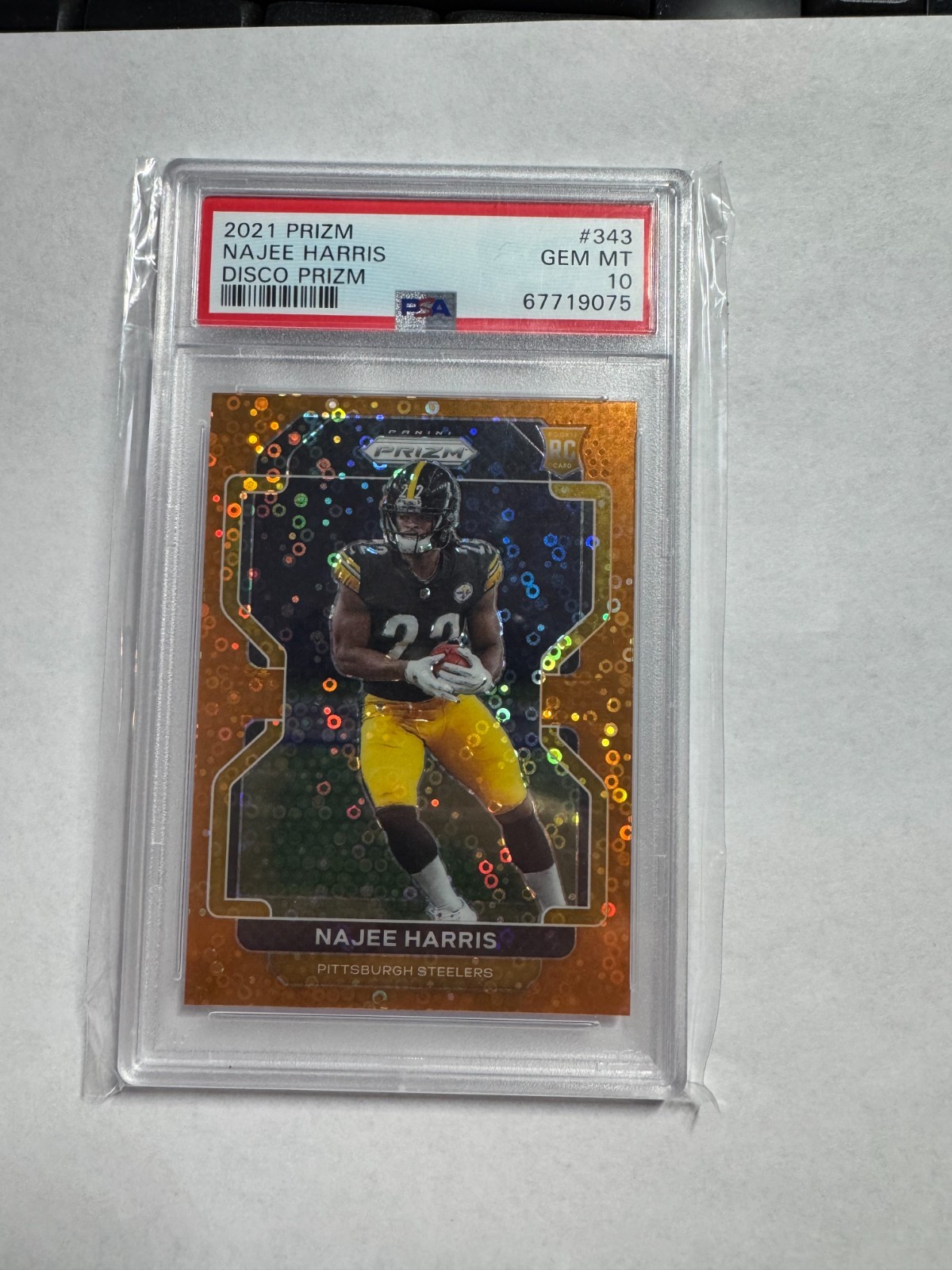 2021 Panini Prizm - Rookie Najee Harris #343 Orange Disco Prizm (RC)