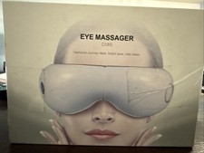 Eye Massager w Heat Vibration Cordless Rechargeable, Migraine Fatigue Relief