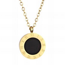 Women's Necklace, 18K Gold Plated Steel