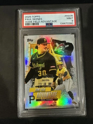 2025 Topps #HA35 Paul Skenes Home Field Advantage SP Case Hit PSA 9