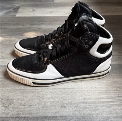 VERSACE LEATHER, SUEDE & MESH NYLON SNEAKERS!
