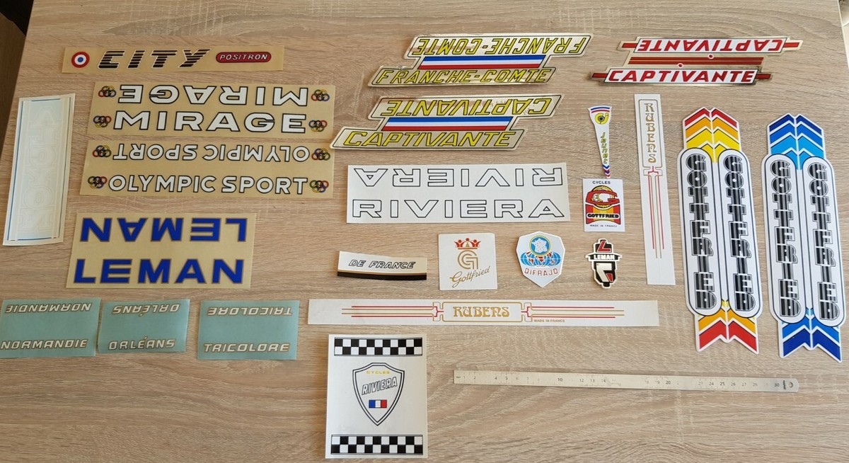 Lot Stickers Vélo Vintage Specialized – 5 Autocollants Fenêtre Vieille école