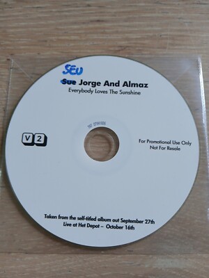 CD Seu Jorge And Almaz Everybody Loves The Sunshine Single Promo 2010