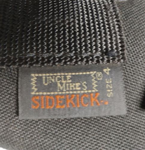 Older Uncle Mikes Sidekick Size 4 Vertical Over Shoulder Black Holster Revolver - Picture 8 of 8