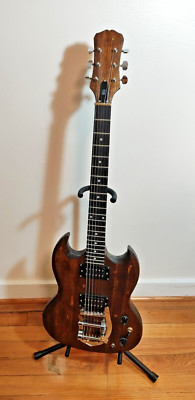 Epiphone SG Vintage Project Guitar Custom Walnut Gold Bigsby Electric Guitar