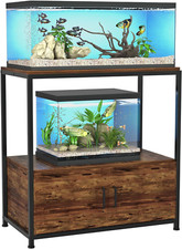 Fish Tank Stand for 20-29 Gallon Aquarium, Heavy Duty Metal Wood Aquarium