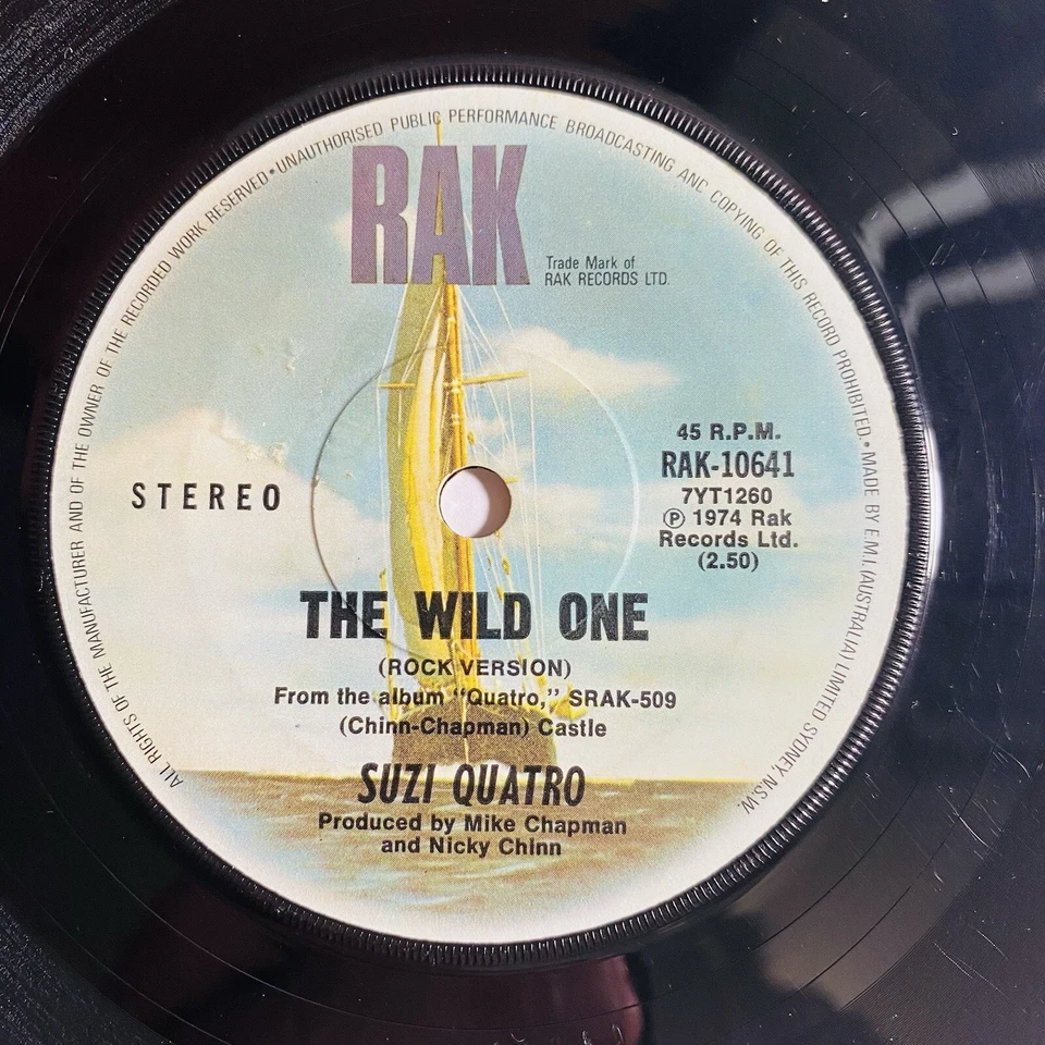 Vinilo único Suzi Quatro The Sweet Ted Mulrey Gang 7" franqueo gratuito Foto 2 de 4