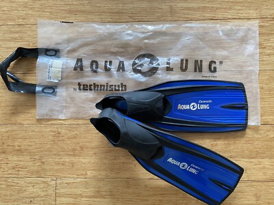 AQUA LUNG Caravelle Blue Met. 28/29 Size 10/11 BOY Flossen Schnorchelflossen