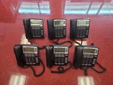 Set of Six Allworx 9204 Display 4-Button Business Office IP Phones