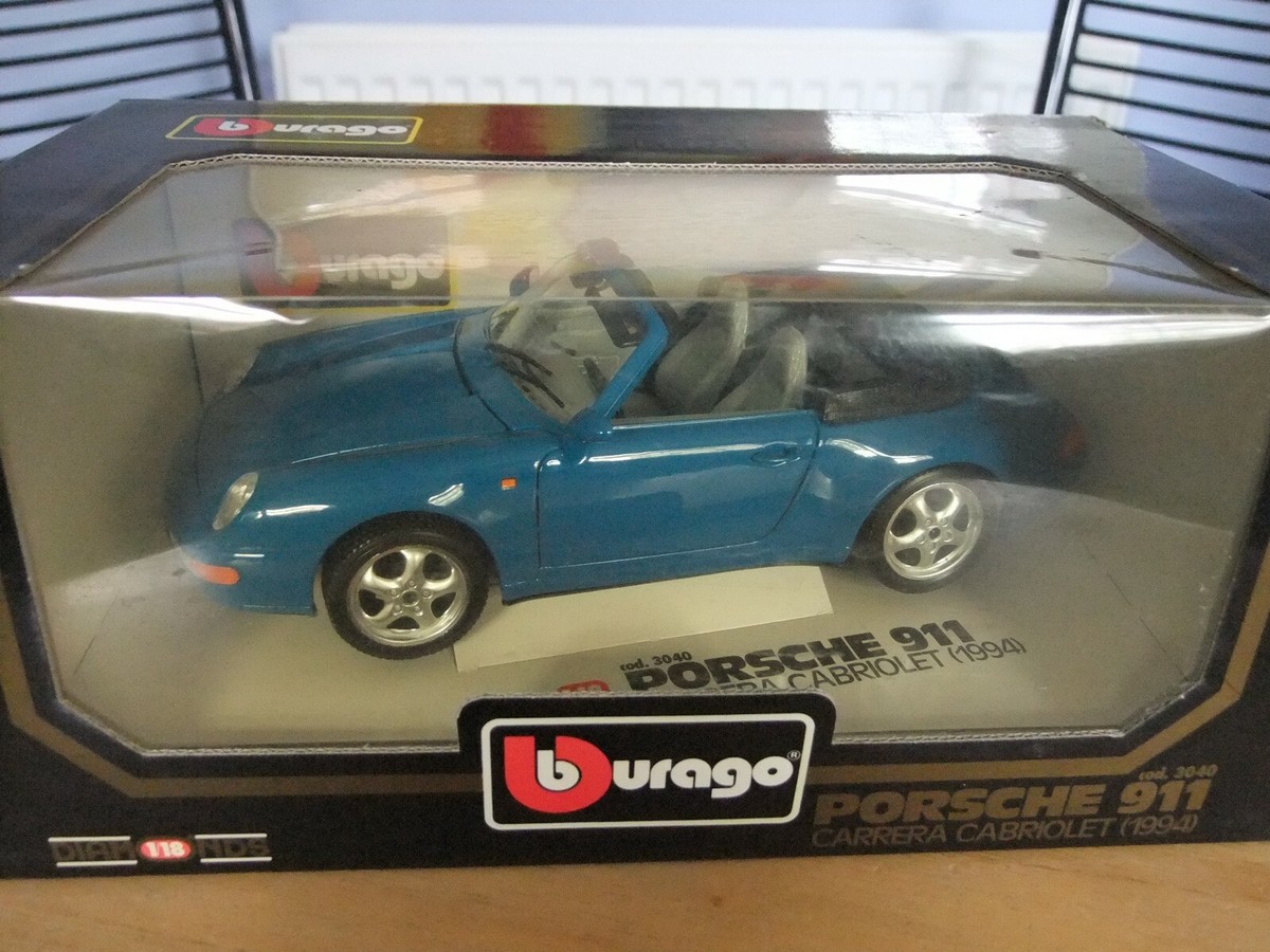 Burago ポルシェ911 カレラカブリオレ1994 1:18 Bburago Porsche 911 Carrera Cabrio '94 – Cameron's Model Cars