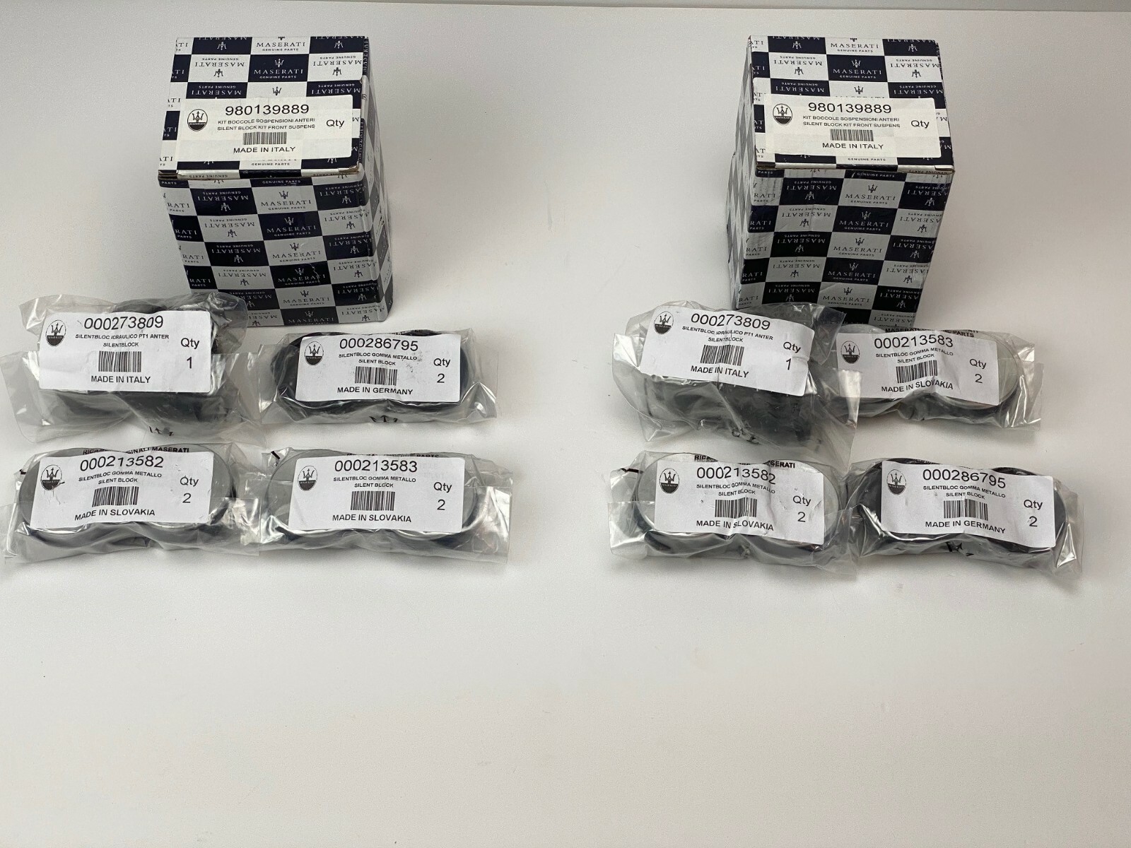 Maserati Quattroporte & GranTurismo Front Control Arms Bush Kit - Genuine